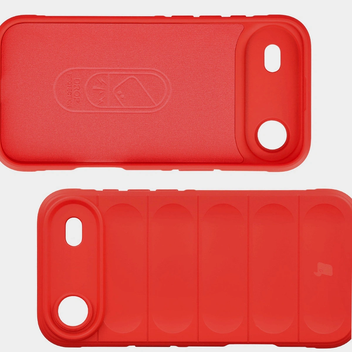 Wyściółka z mikrofibry, wyżłobienia na pleckach i wzmocnione narożniki w etui Bizon Case Tur do Apple iPhone Air